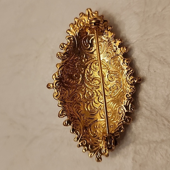 Brooch gold tone - Picture 2 of 4